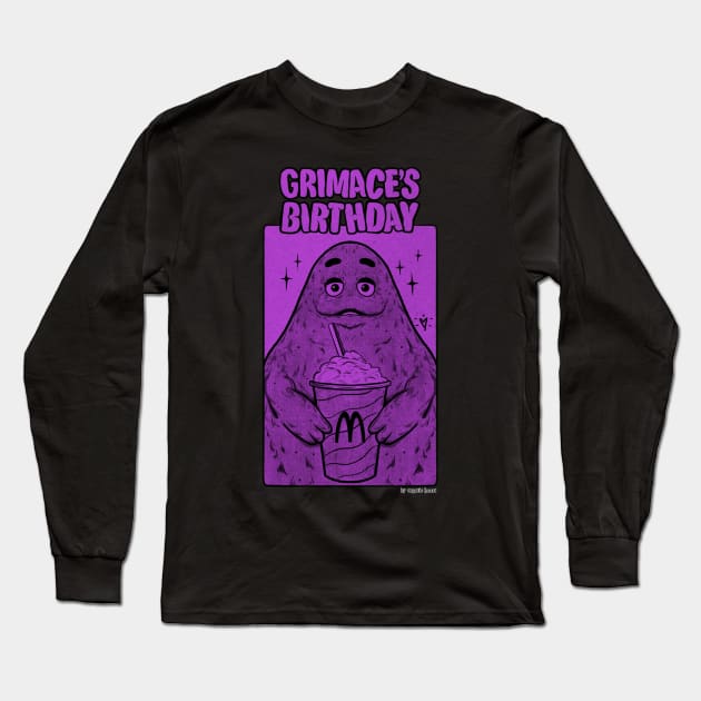 Grimace Birthday color Long Sleeve T-Shirt by Mystic Heart